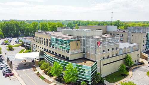 Arial view of the UH Lake West Medical Center