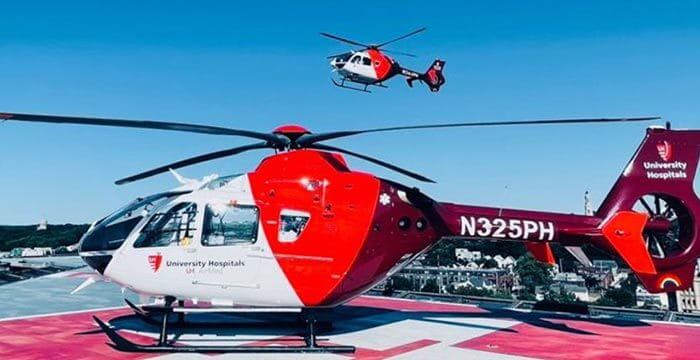 UH AirMed med vac helicopter