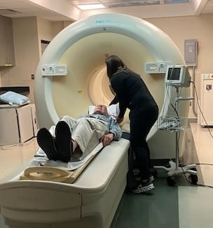 Patient in MRI after Flyrcado injection thumbnail