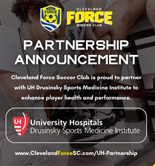 Thumbnail of the UH-Cleveland Force Soccer Club partnership announcement.