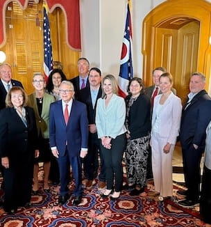 Governor Mike Dewine with childrens hospital reps thumbnail image
