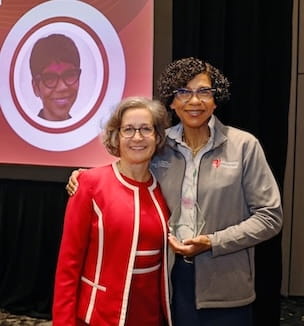 Thumbnail image of Lisa Griffin at awards ceremony.