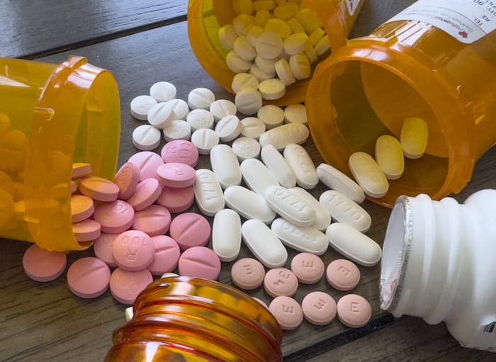 picture of spilled medications