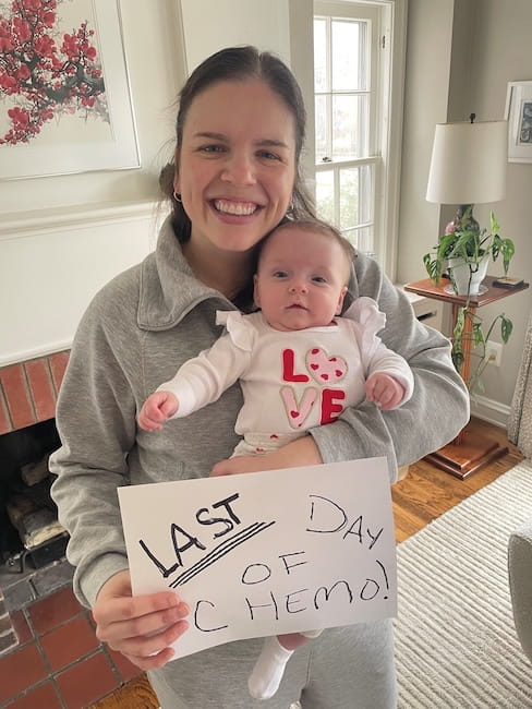 UH Seidman Cancer patient with daughter, Vivienne.