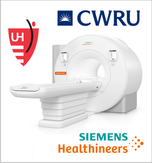 Thumbnail image os Siemens MRI machine with UH, Case Western and Siemens logos.