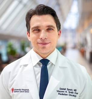 THumbnail image of Dr. Daniel Spratt, UH Seidman Cancer Center.