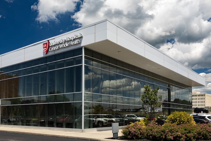 Exterior photo of UH Connor Whole Health building in Beachwood, Ohio.